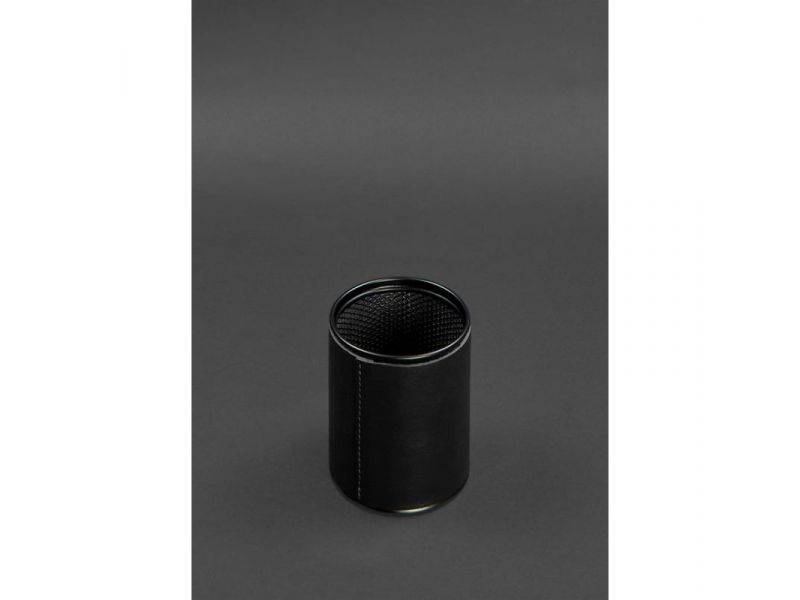 Набор для рабочего стола из натуральной кожи 1.0 черный краст, фото 9