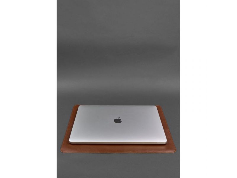 Набор для рабочего стола из натуральной кожи 1.0 светло-коричневый краст, фото 4