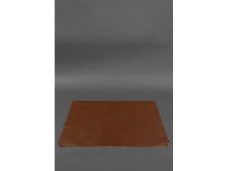 Набор для рабочего стола из натуральной кожи 1.0 светло-коричневый краст, фото 5