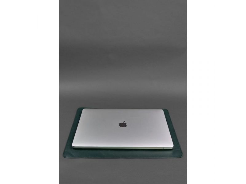 Набор для рабочего стола из натуральной кожи 1.0 зеленый краст, фото 4