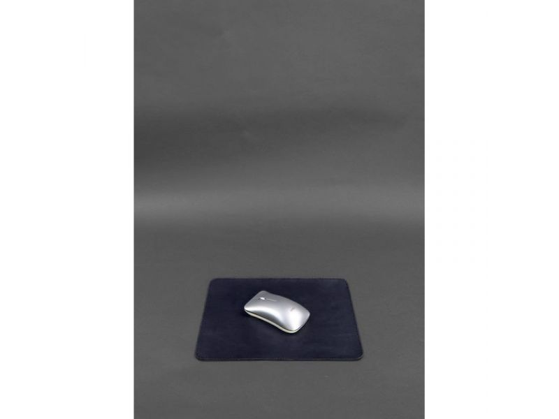 Набор для рабочего стола из натуральной кожи 1.0 темно-синий краст, фото 6