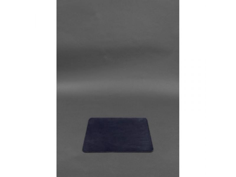 Коврик для мышки из натуральной кожи 1.0 темно-синий краст, фото 1