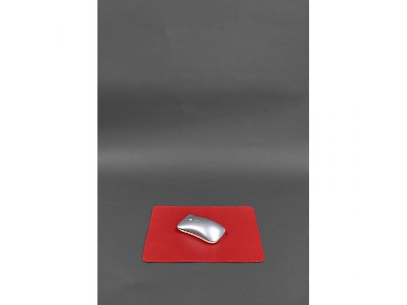 Набор для рабочего стола из натуральной кожи 1.0 красный краст, фото 6