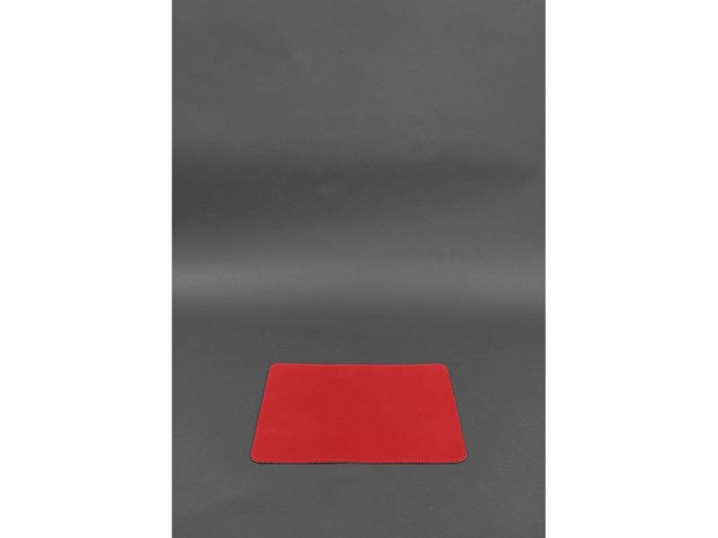 Набор для рабочего стола из натуральной кожи 1.0 красный краст, фото 7