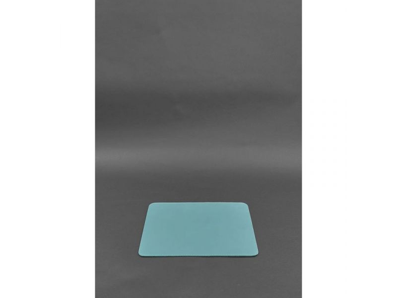 Набор для рабочего стола из натуральной кожи 1.0 бирюзовый краст, фото 7