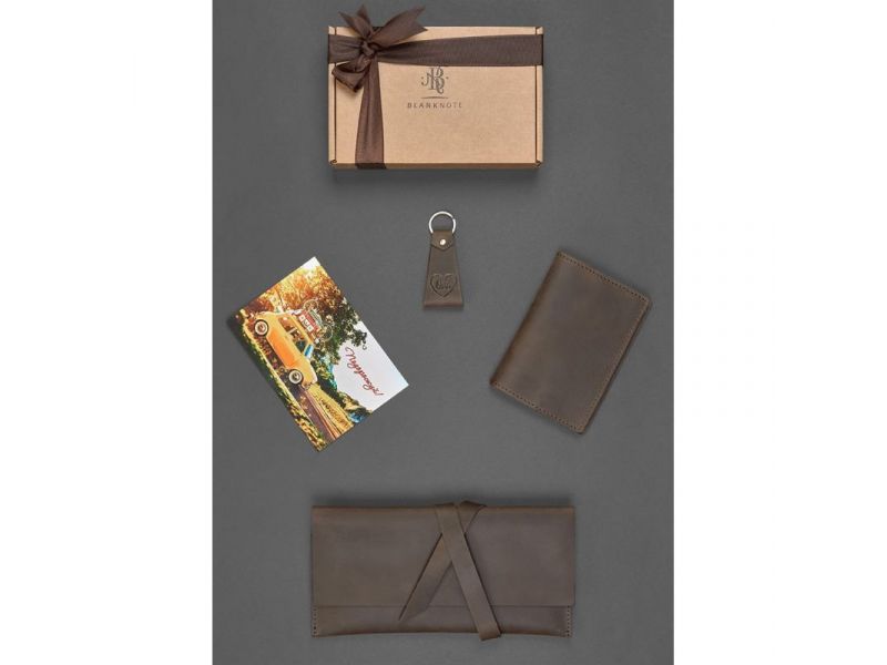 Набор кожаных аксессуаров для путешественника Монтеррей, фото 1