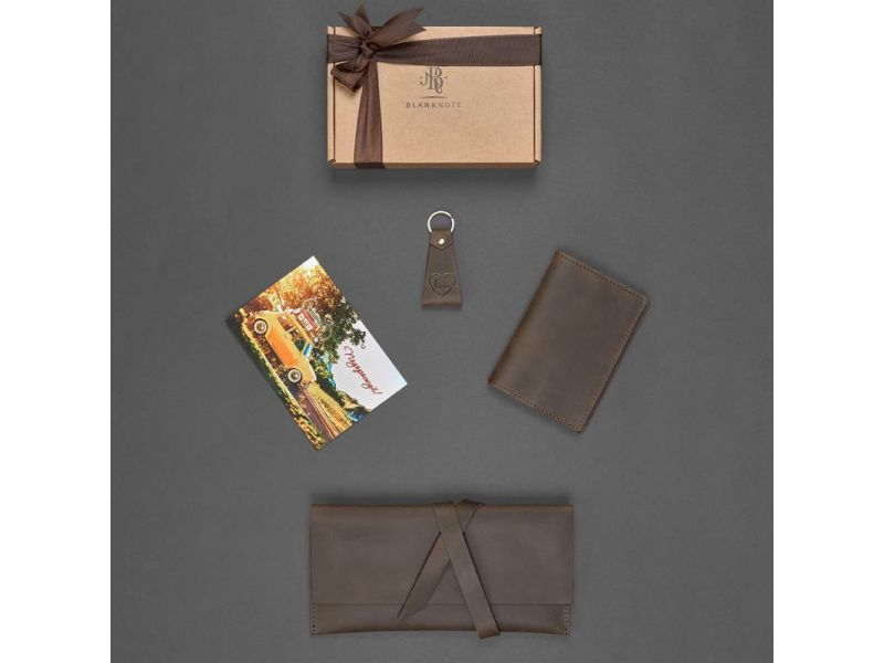 Набор кожаных аксессуаров для путешественника Монтеррей, фото 3