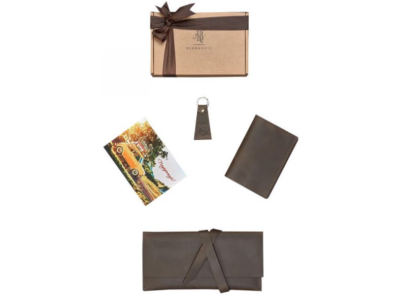 Набор кожаных аксессуаров для путешественника Монтеррей, фото 4