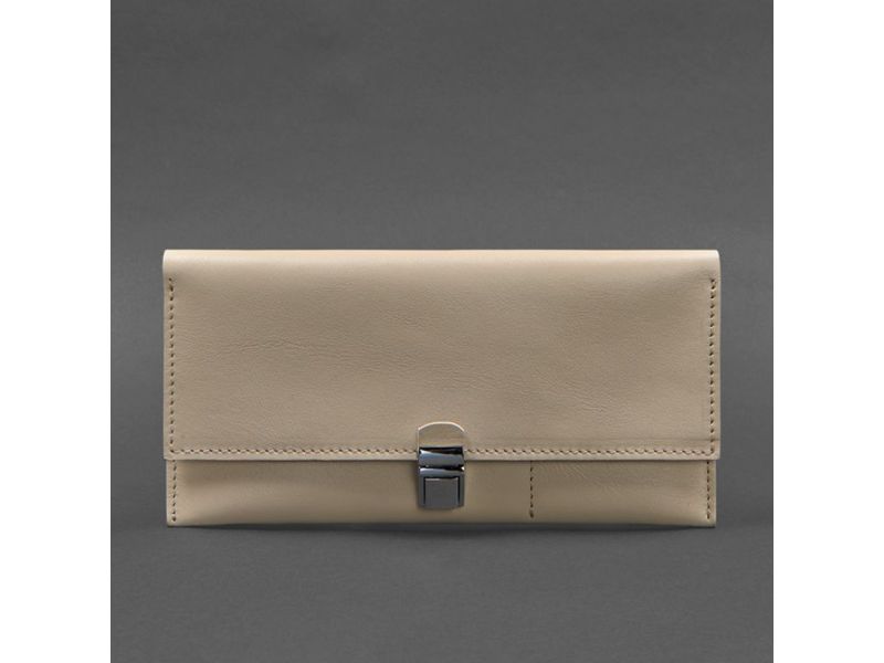 Кожаный женский тревел-кейс Journey 2.0 Светло-бежевый, фото 5