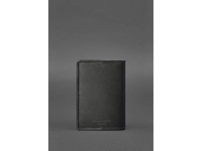 Кожаная обложка для военного билета офицера запаса 8.0 Черная, фото 4