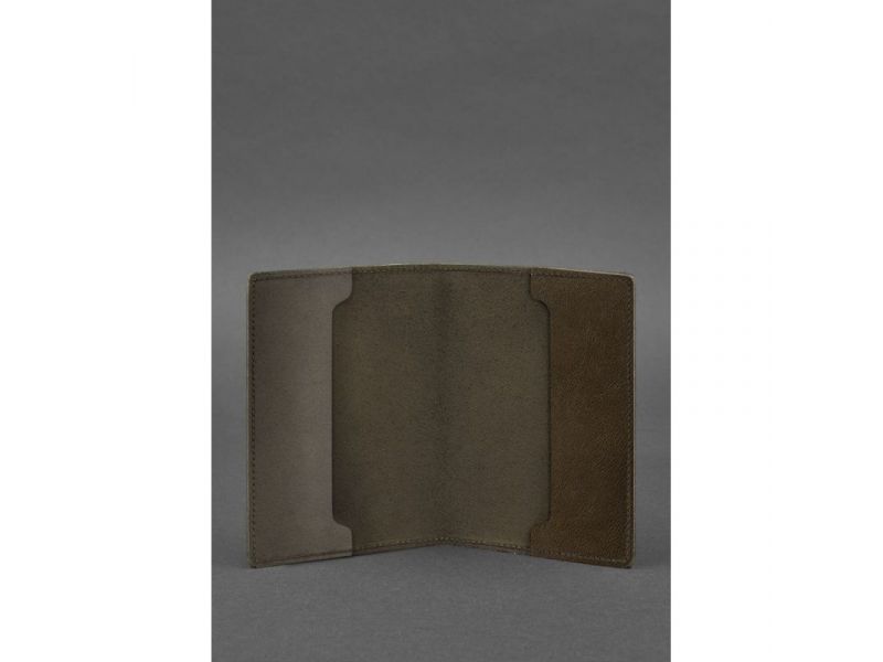 Кожаная обложка для военного билета офицера запаса 8.0 темно-коричневая Crazy Horse, фото 2