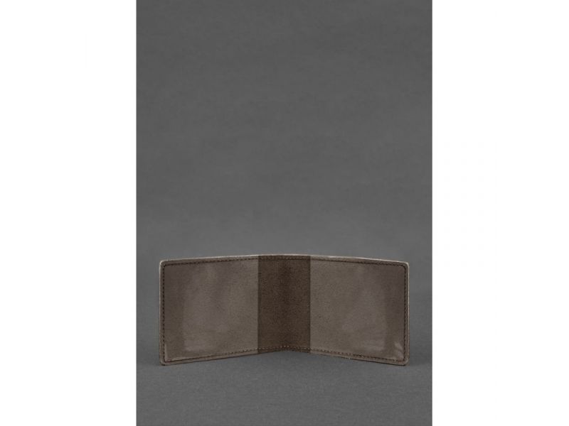 Универсальная кожаная обложка для удостоверения темно-коричневая Crazy Horse, фото 2