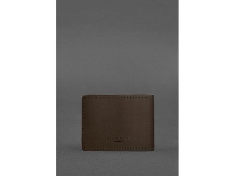 Универсальная кожаная обложка для удостоверения темно-коричневая Crazy Horse, фото 3