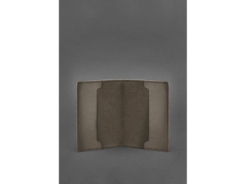 Кожаная обложка для служебного удостоверения военнослужащего Госспецсвязи темно-коричневый Crazy Horse, фото 3