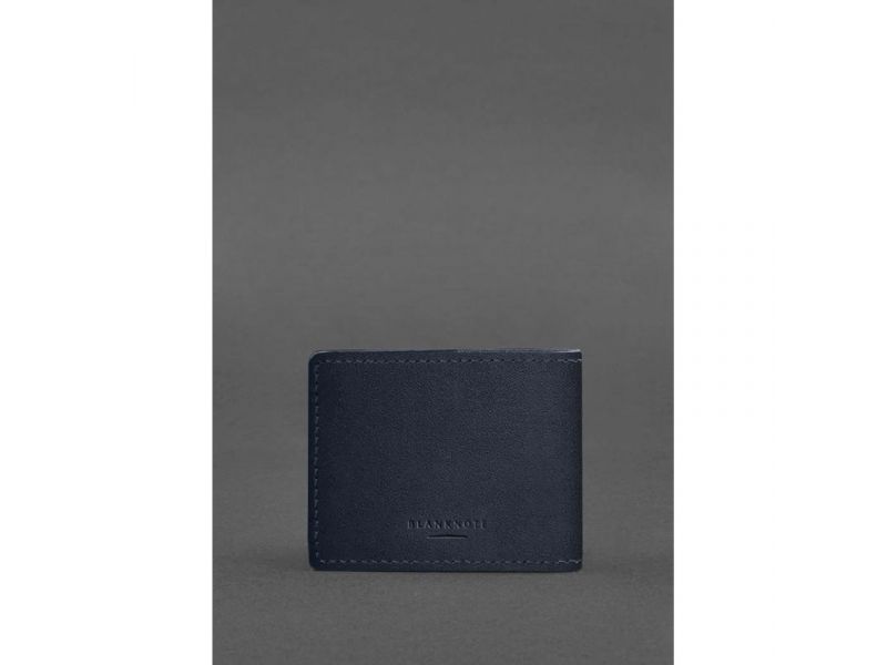 Кожаная обложка для разрешения на оружие темно-синяя, фото 3