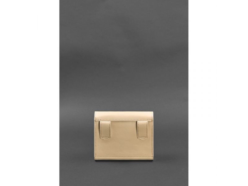 Набор женских кожаных сумок Mini поясная/кроссбоди светло-бежевый, фото 4