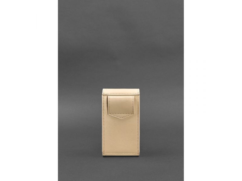 Набор женских кожаных сумок Mini поясная/кроссбоди светло-бежевый, фото 8