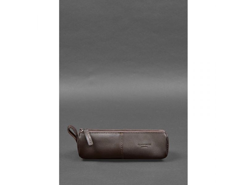 Кожаный пенал-несессер (футляр для очков) 4.0 Темно-коричневый, фото 1