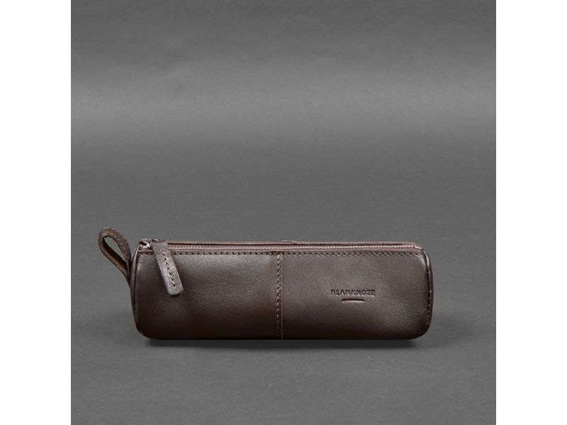 Кожаный пенал-несессер (футляр для очков) 4.0 Темно-коричневый, фото 6