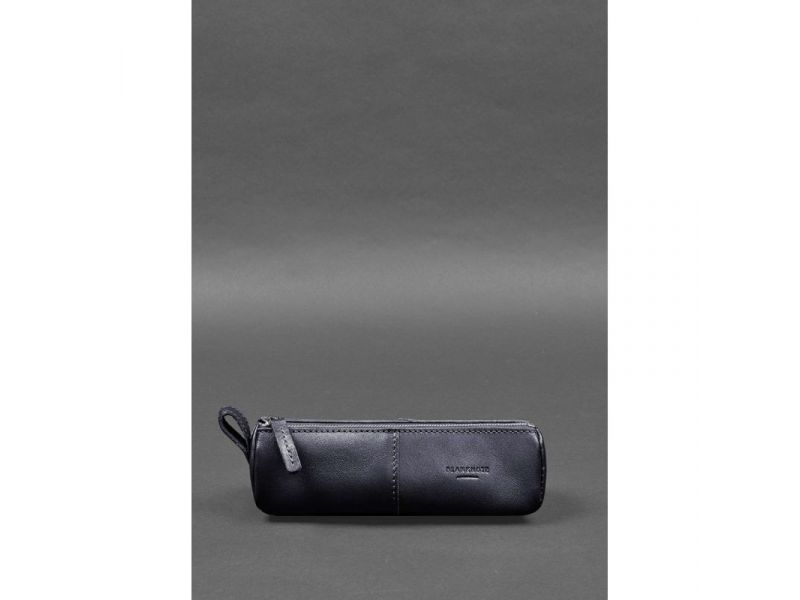 Кожаный пенал-несессер (футляр для очков) 4.0 Темно-синий, фото 1