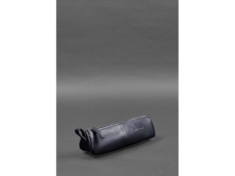 Кожаный пенал-несессер (футляр для очков) 4.0 Темно-синий, фото 3