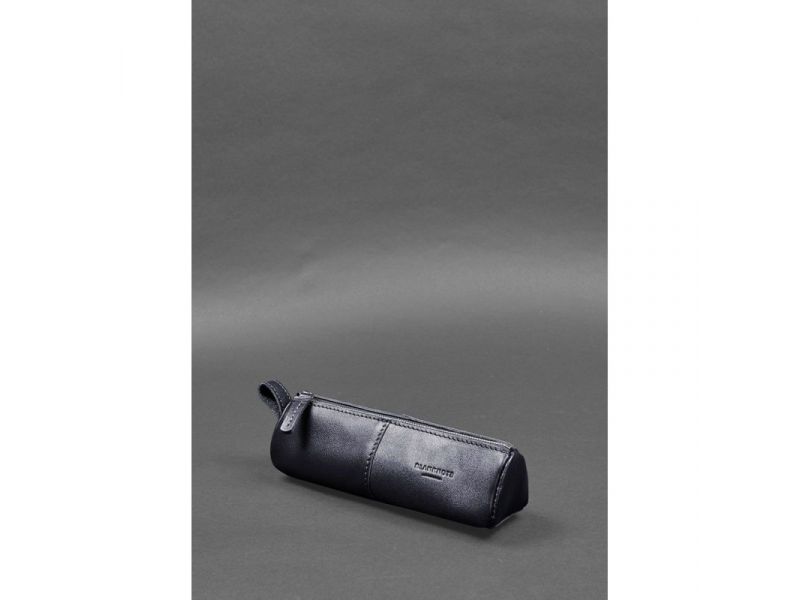 Кожаный пенал-несессер (футляр для очков) 4.0 Темно-синий, фото 4