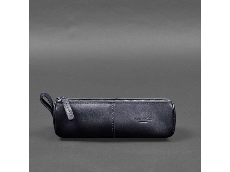 Кожаный пенал-несессер (футляр для очков) 4.0 Темно-синий, фото 6