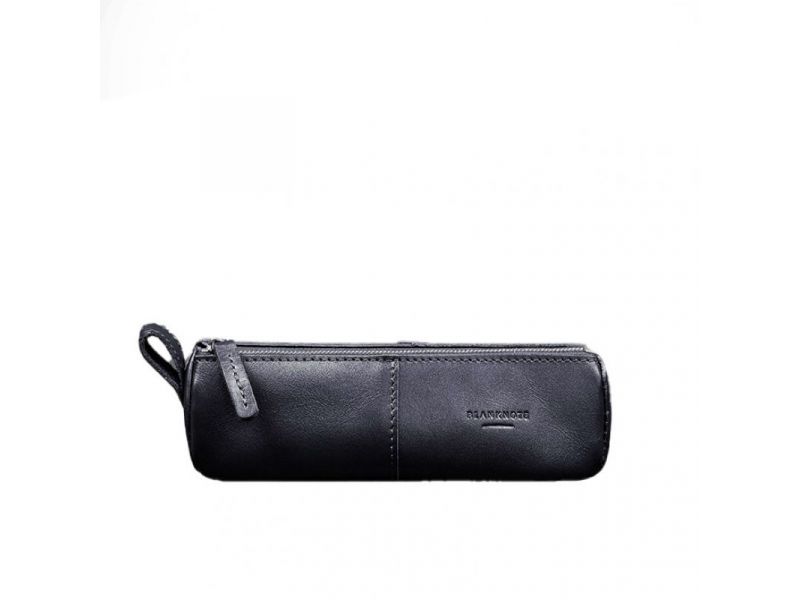 Кожаный пенал-несессер (футляр для очков) 4.0 Темно-синий, фото 7