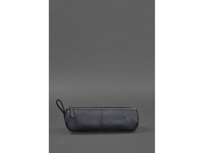 Кожаный пенал-несессер (футляр для очков) 4.0 Темно-синий Crazy Horse, фото 1