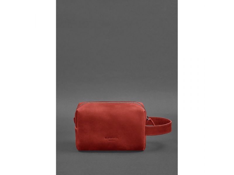 Кожаная косметичка-несессер 5.0 Коралл Crazy Horse, фото 1