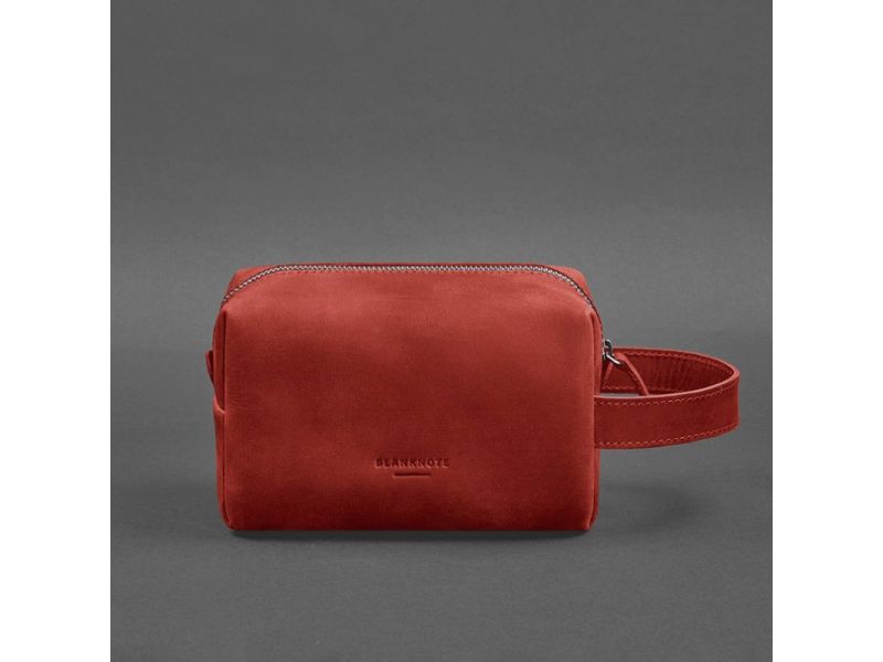 Кожаная косметичка-несессер 5.0 Коралл Crazy Horse, фото 6