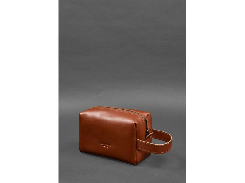 Кожаная косметичка-несессер 5.0 Светло-коричневый, фото 2