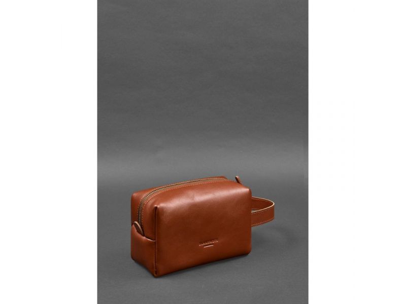 Кожаная косметичка-несессер 5.0 Светло-коричневый, фото 3