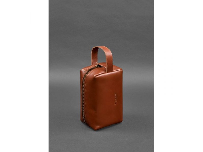 Кожаная косметичка-несессер 5.0 Светло-коричневый, фото 4