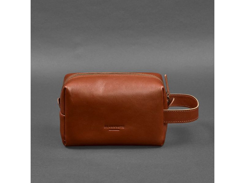 Кожаная косметичка-несессер 5.0 Светло-коричневый, фото 6