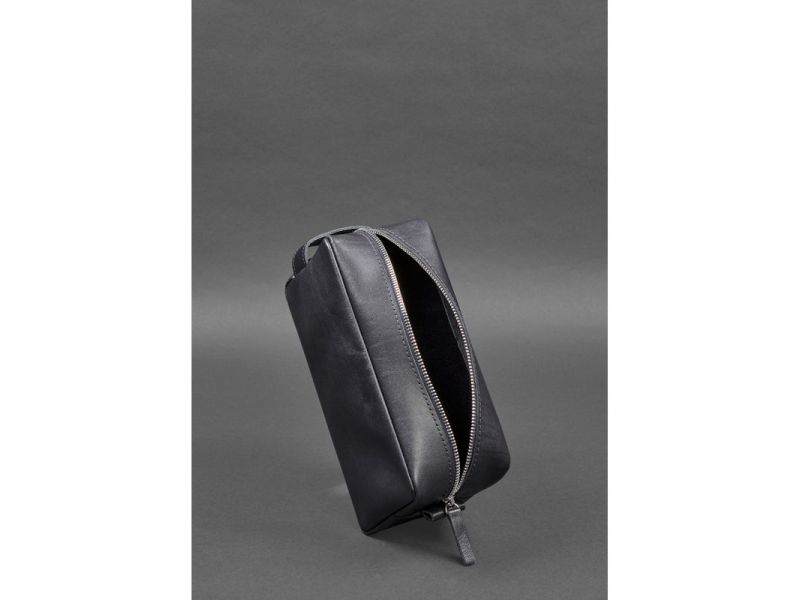 Кожаная косметичка-несессер 6.0 темно-синий, фото 5