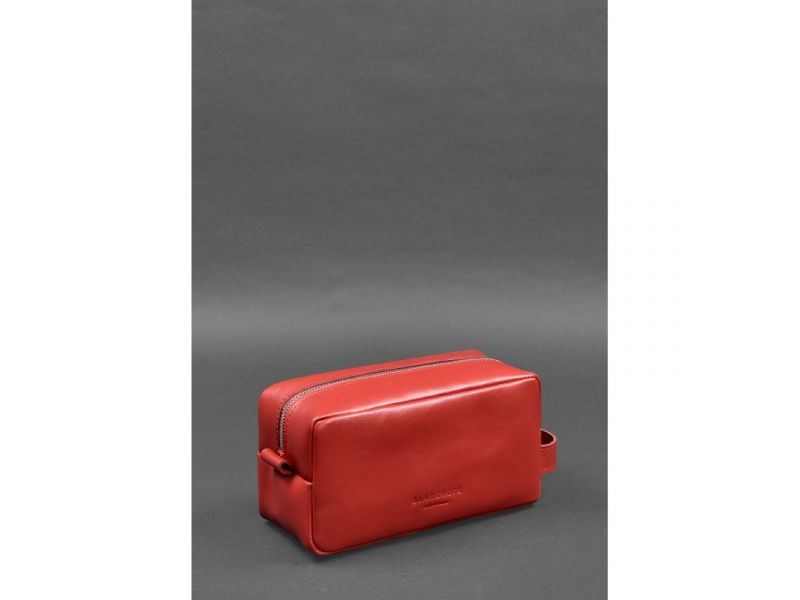Кожаная косметичка-несессер 6.0 красный, фото 3