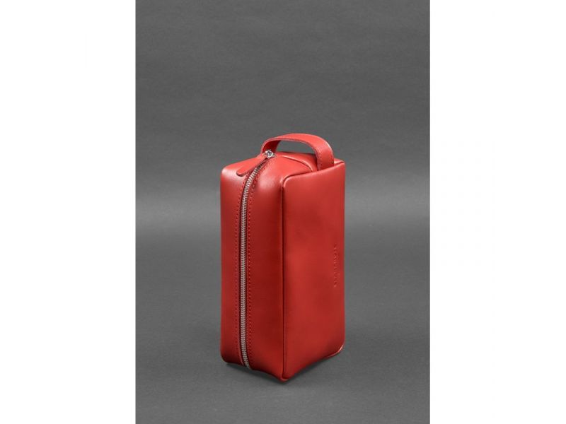 Кожаная косметичка-несессер 6.0 красный, фото 4