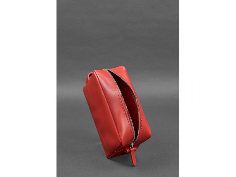 Кожаная косметичка-несессер 6.0 красный, фото 5