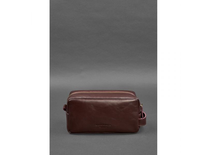 Кожаная косметичка-несессер 6.0 бордовый, фото 1