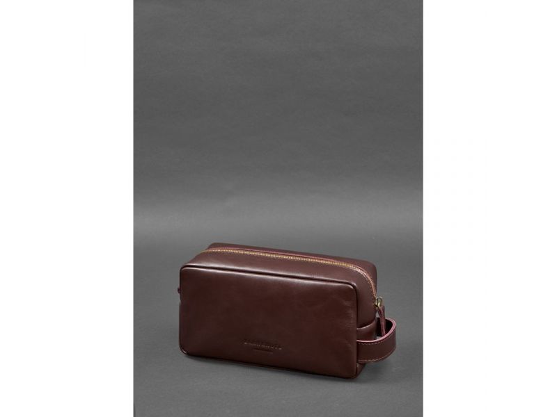 Кожаная косметичка-несессер 6.0 бордовый, фото 2
