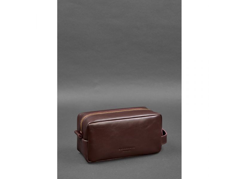 Кожаная косметичка-несессер 6.0 бордовый, фото 3