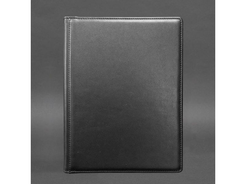 Кожаная папка для документов на подпись черная, фото 4