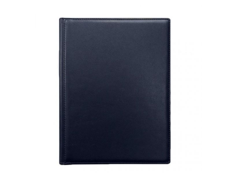 Кожаная папка для документов на подпись темно-синяя, фото 5