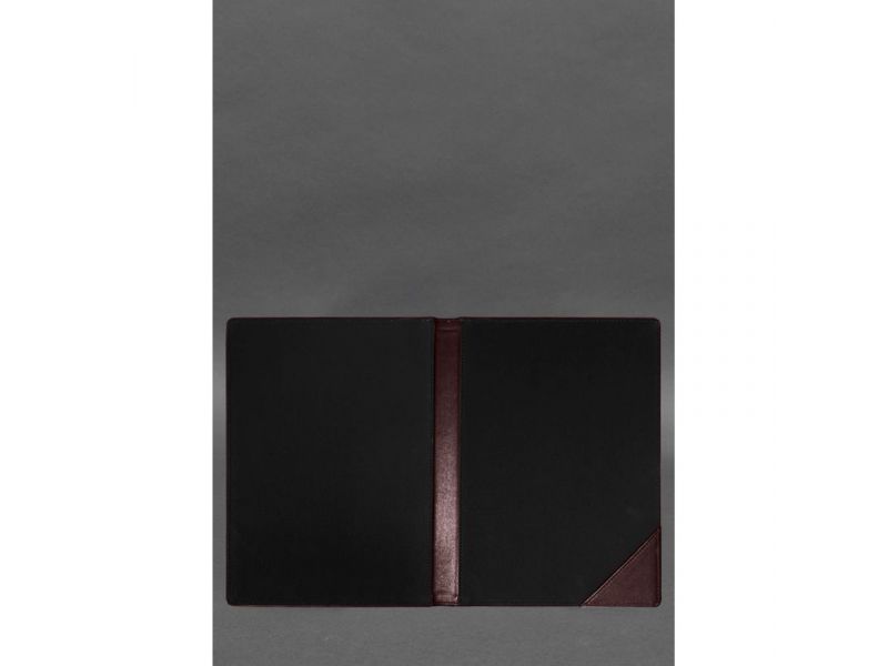 Кожаная папка для документов на подпись бордовая, фото 3