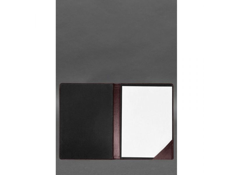 Кожаная папка для документов на подпись бордовая, фото 2