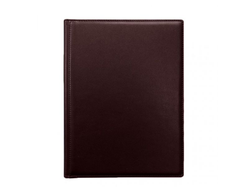 Кожаная папка для документов на подпись бордовая, фото 5