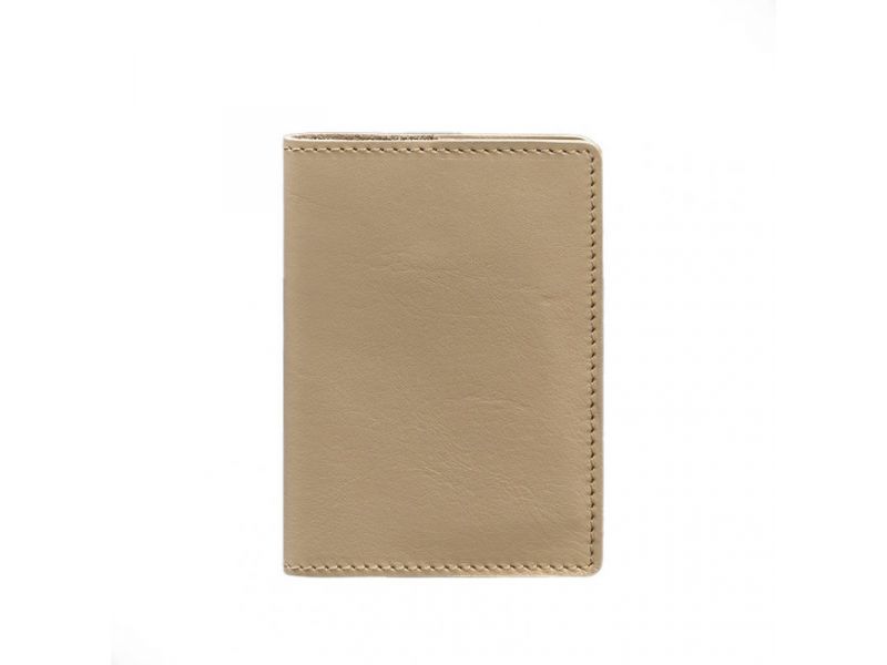 Кожаная обложка для паспорта и военного билета 1.3 светло-бежевая, фото 6
