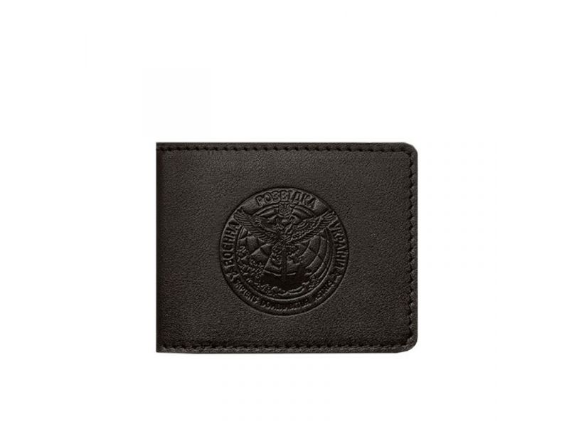 Кожаная обложка на удостоверение Главного управления разведки (ГУР) темно-коричневая, фото 5