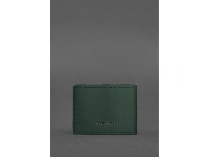 Кожаная обложка на удостоверение Главного управления разведки (ГУР) зеленая Crazy Horse, фото 3